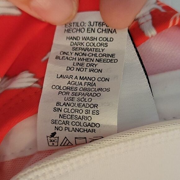 By the Beach Zen Garden bird bikini top size L - Picture 4 of 5